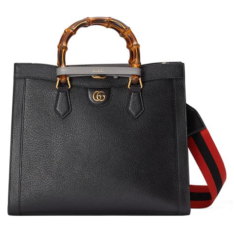 gucci diana medium tote bag black|gucci diana medium shoulder bag.